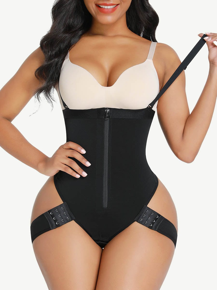 Black High Waisted Shapewear With Bra Clips Tight Fit – David McAllen ™