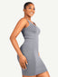 Square-neck Shaper Snatched Seamless Dress