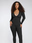 Seamless Deep V Tummy Control Waist Cinching Catsuit