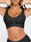 Front Closure Post-Surgery Adjustable Bra with Triple Hooks