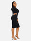 Seamless Square Neck Long Sleeve Shaper Dress