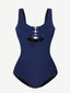 Wholesale One-Piece Shapewear Swimsuit With Cut-out Design