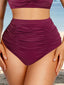 Wholesale High Waist Abdominal Pleating Swimming Pants