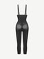 Wholesale Latex Open Bust Jumpsuit Tummy Control Shapewear with Adjustable Straps