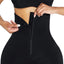 [Pre-Order] Wholesale Black Waist Trainer 2-In-1 Leggings With Zipping Hourglass Figure