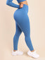 Wholesale Blue Sports Leggings Comfortable and Skin-Friendly