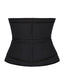 Wholesale Black Plus Size Latex Double Belt Waist Trainer 7 Steel Bones Compression