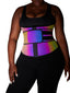 Wholesale Rainbow Reflective Latex Waist Trainer Abdominal Slimmer Private Label Waist Trainer